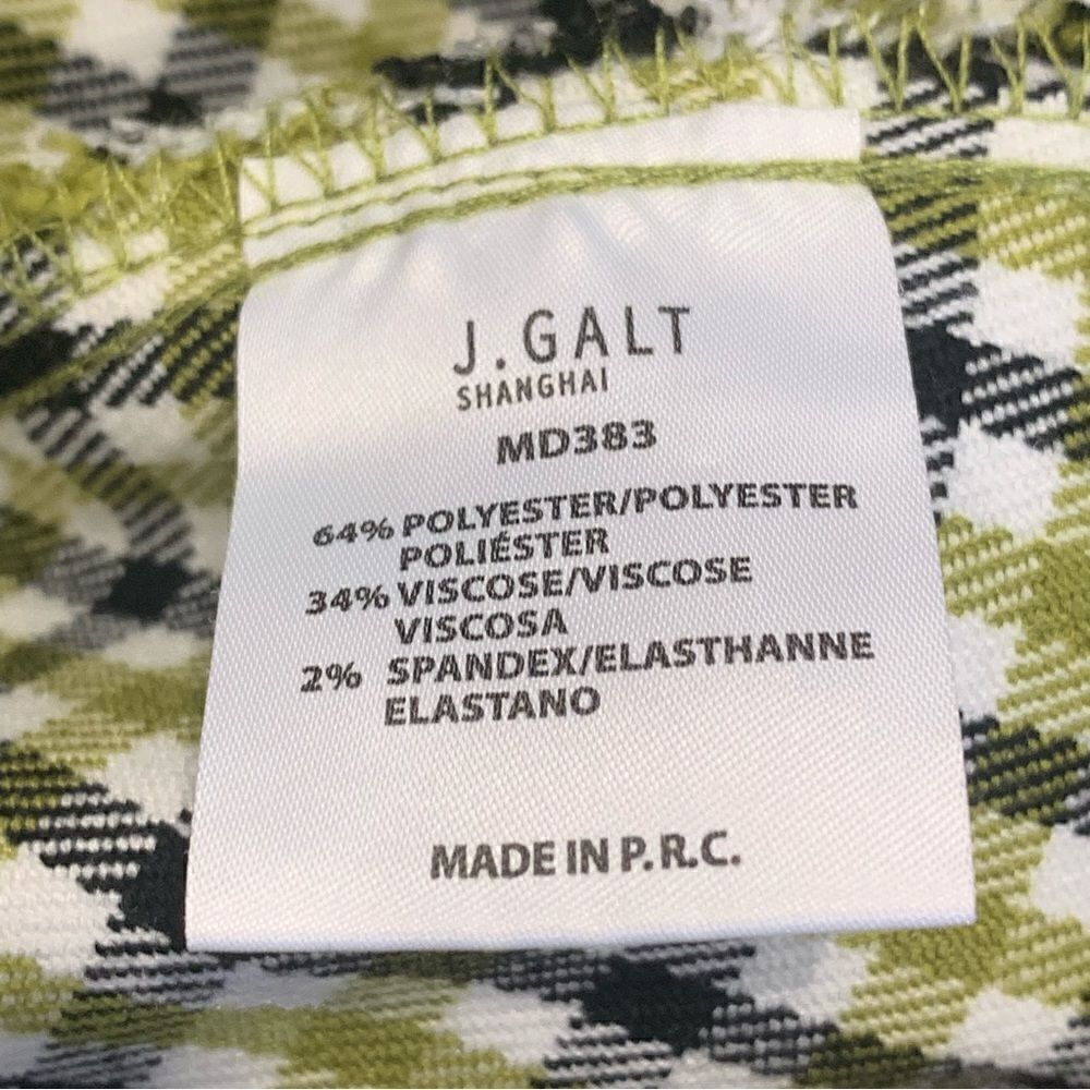 John Galt lime plaid skirt with buckle Size Small - Picture 6 of 9